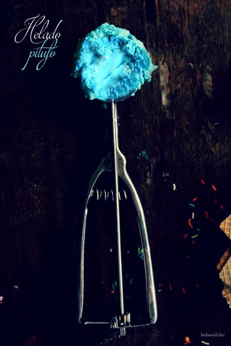 Helado pitufo