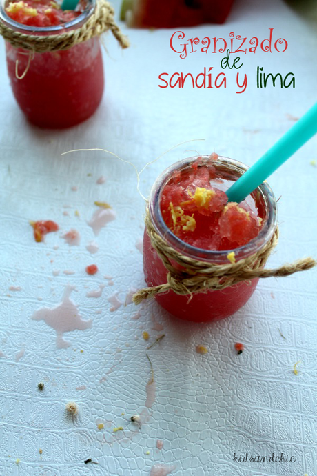 Granizada de Sandia y lima #quericomami