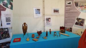 Reproducción de utensilios de la casa romana.