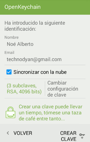 Cifrado GPG en Android