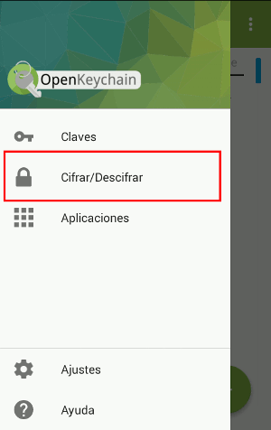 Openkeychain-cifrar-descifrar