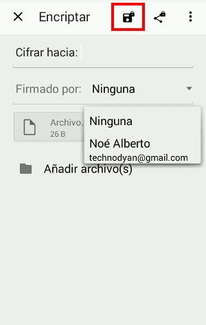 Como cifrar archivos en Android con OpenKeyChain