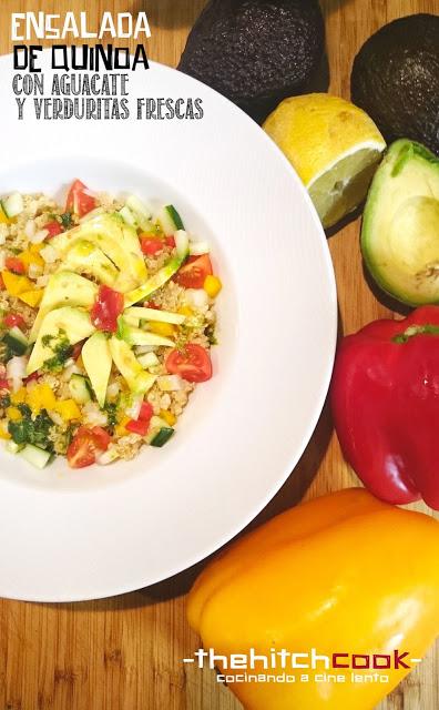 ENSALADA DE QUINOA CON AGUACATE Y VERDURITAS FRESCAS (Náufrago)