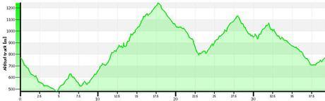 PERFIL. II MARCHA BTT ENTRE CEREZOS. Valle del Jerte