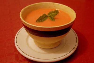 Gazpacho de sandia y tomate