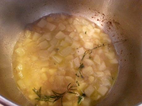 Pasta con patatas y queso provolone – Pasta con patatas – Pasta patate e provola affumicata pastapatatasprovola2