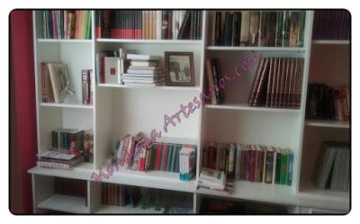 Lacado en blanco de libreria