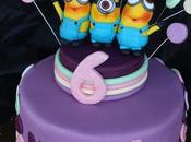 Tarta fondant minions para noelia