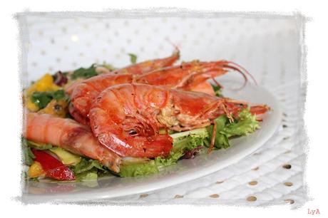 Ensalada malgache de marisco .... para Cocinas del Mundo