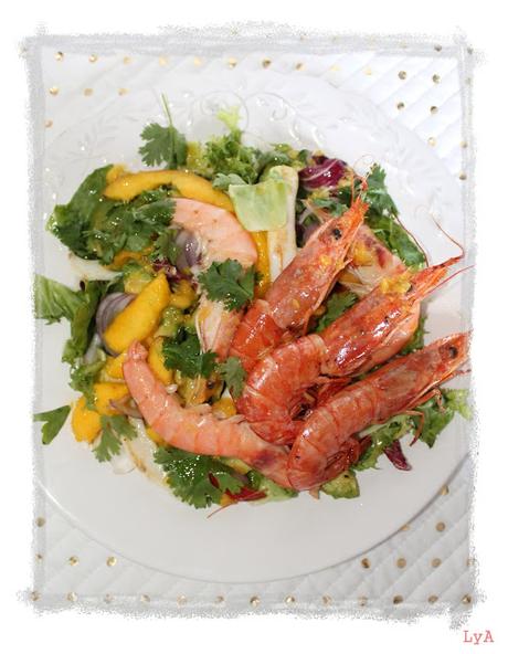 Ensalada malgache de marisco .... para Cocinas del Mundo