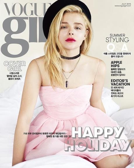 Chloe Grace Moretz luce preciosa en tonos pastel para Vogue Girl Korea