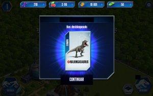Jurassic World dinosaurio desbloqueado