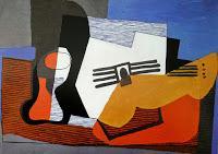 naturaleza muerta y guitarra, picasso