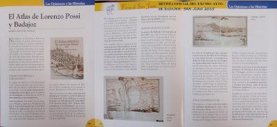 EL ATLAS DE LORENZO POSSI Y BADAJOZNuevamente, en las Fer...