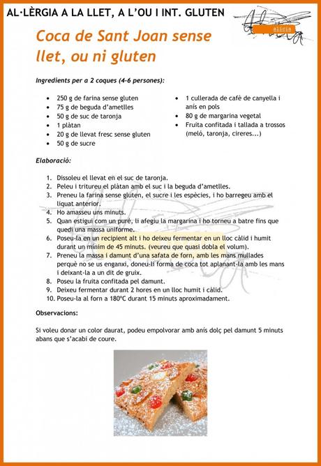 Receta coca de Sant Joan