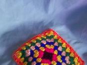 Punto para coser apliques crochet. granny square darle nueva vida color bolso (How colorfull totebag)