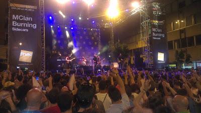 M Clan, Burning y Sidecars (2015) Plaza de la Luna. Madrid