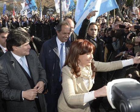 Scioli, Zannini y Cristina Fernández de Kirchner. Fuente: @DanielScioli