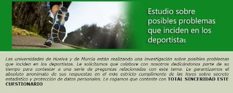 Estudio sobre Problemas en los Deportistas