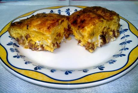 Tortilla de Beicon Cebolla y Queso
