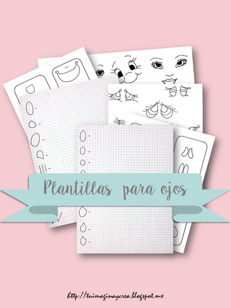 Hojas de ejercicios y platillas para dibujar ojos.