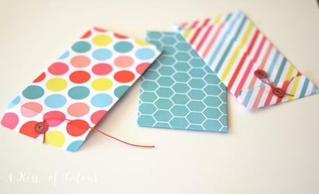Easy DIY colourful envelope 