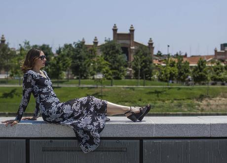 Vestido verano largo con abertura