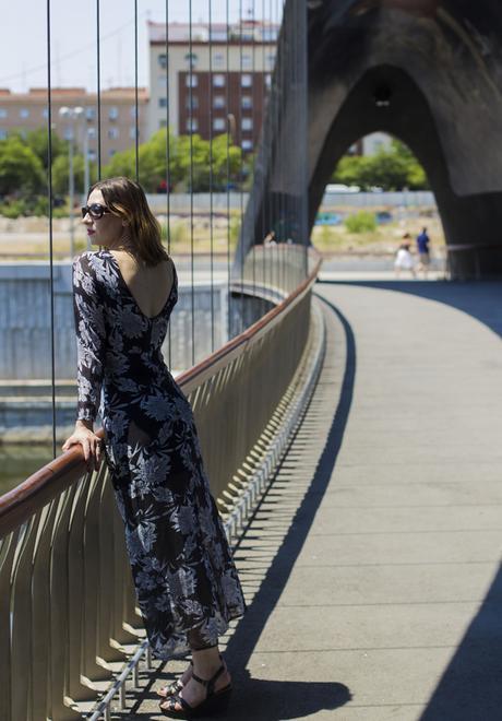Vestido verano largo con abertura