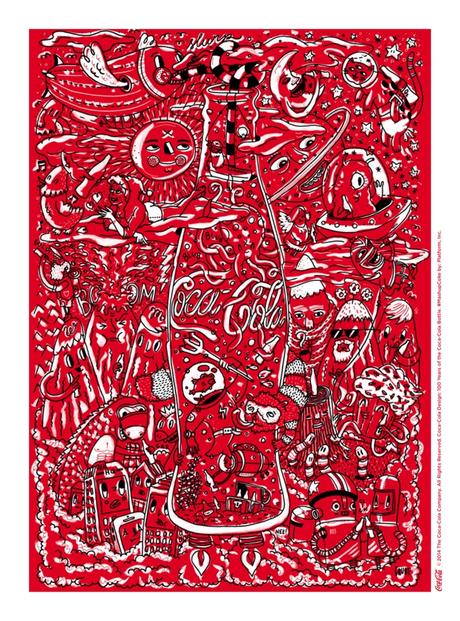 Artistas homenajean los 100 años de la botella de Coca-Cola