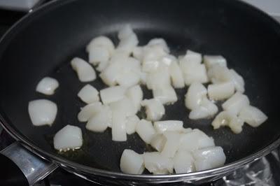 Arroz integral con sepia y champiñones