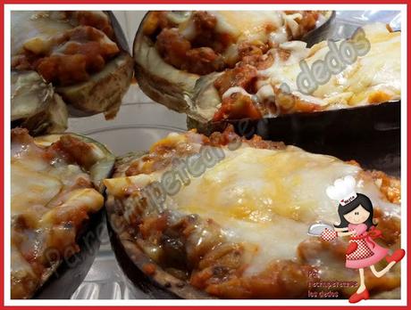 * Berenjenas rellenas de atún (tradicional)