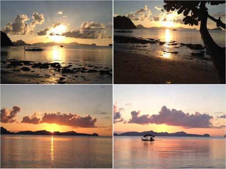 Puesta de Sol Filipinas-Playa Las Cabañas-El Nido