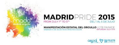 Programación musical de Mado Madrid Orgullo 2015