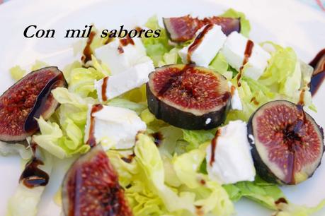 ENSALADA DE QUESO E HIGOS