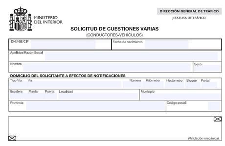 Formulario de solicitud del permiso internacional de conducir