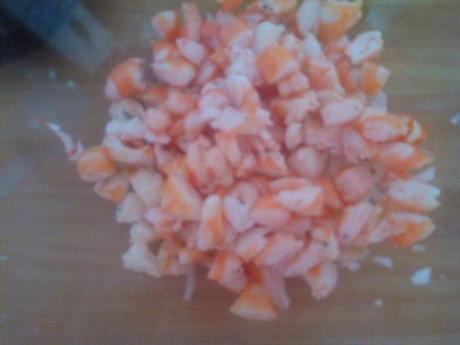 Tartar de aguacate con gambas