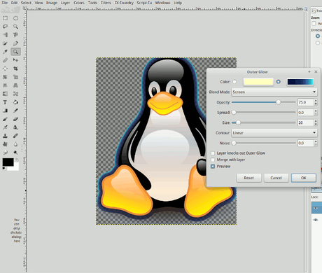 Gimp puede ser Photoshop (Y mucho más) Estilos de capa en Gimp