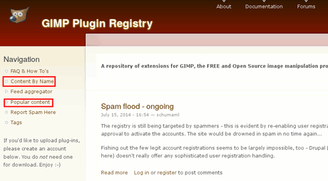 Gimp puede ser Photoshop (Y mucho más) Gimp Plugin Registry