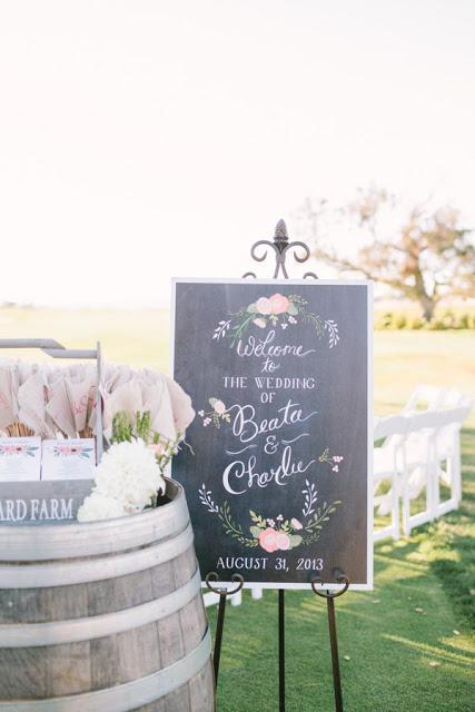 Carteles y pizarras de bienvenida para tu boda