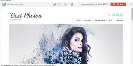 ¿Página Web para sus Servicios de Fotografo? Plantilla de Servicios de Fotografía de TemplateMonster.com