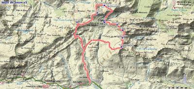 Mapa de la ruta circular a Wamba