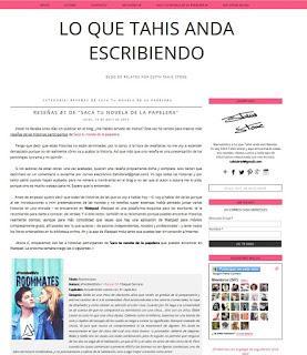 Meet Your Blog - Lo que Tahis anda escribiendo