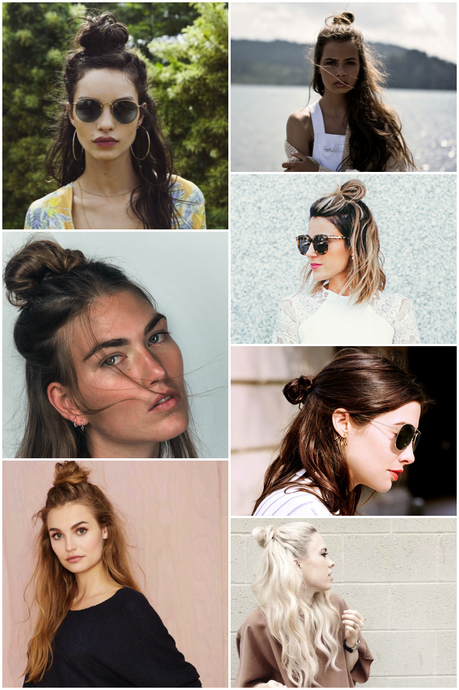 Half top knot for the summer 