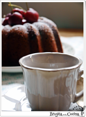 Bundt cake cerezas chocolateada