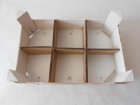 Diy Caja de madera con compartimentos para bebidas