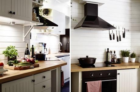 El miedo al vacío en decoración. Como conseguir estancias acogedoras Kitchen wooden tabletop