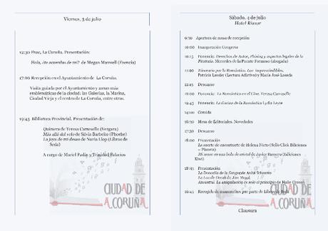 EVENTO DE JULIO - IV CONGRESO DE LITERATURA ROMÁNTICA DE A CORUÑA