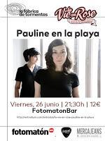 Concierto de Pauline en la playa en Fotomatón