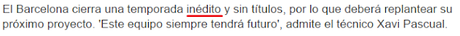 Un Barça inédito y sin títulos