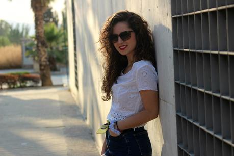 Jeans de tiro alto